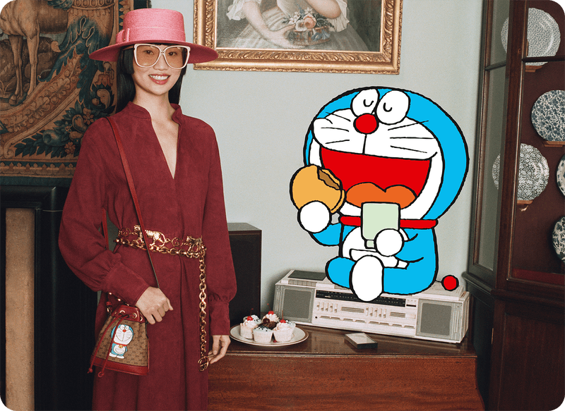 Gucci 攜手《Doraemon 哆啦A夢》打造最新聯名系列