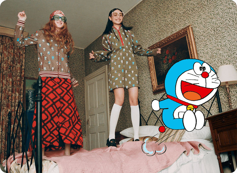 Gucci 攜手《Doraemon 哆啦A夢》打造最新聯名系列