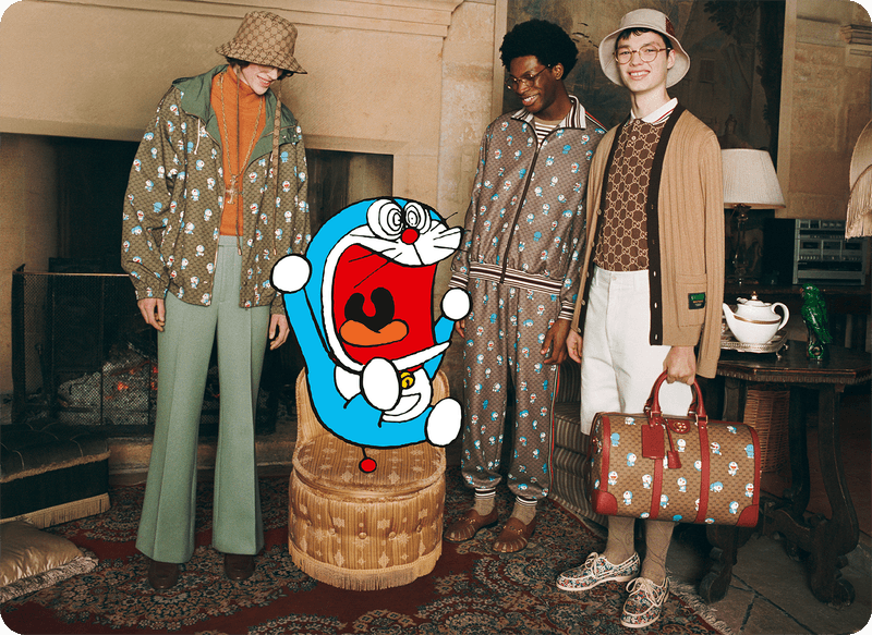 Gucci 攜手《Doraemon 哆啦A夢》打造最新聯名系列