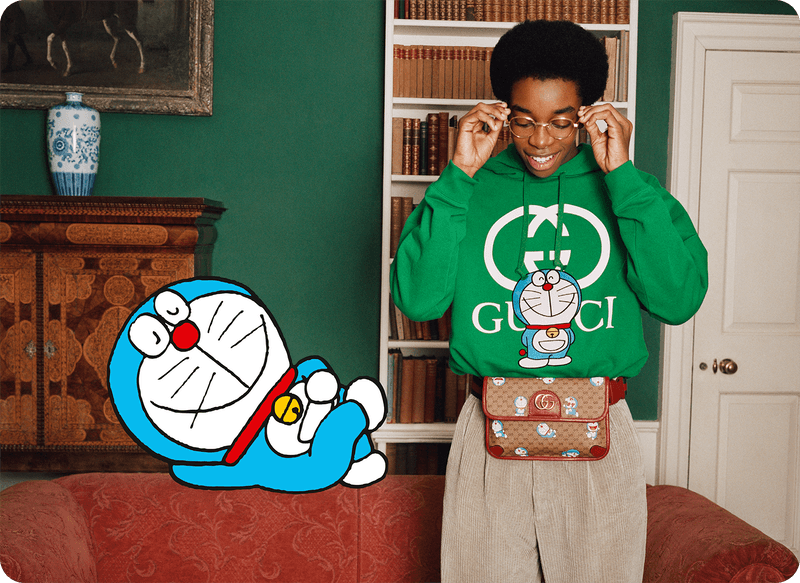 Gucci 攜手《Doraemon 哆啦A夢》打造最新聯名系列
