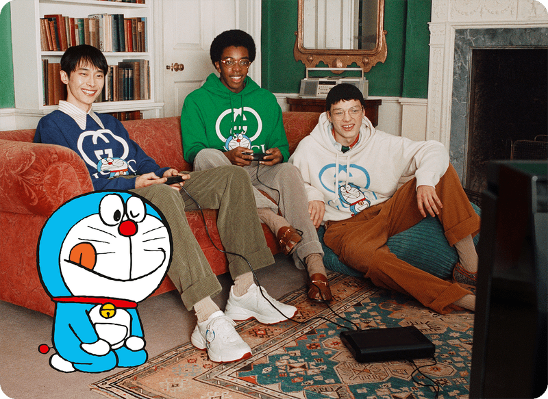 Gucci 攜手《Doraemon 哆啦A夢》打造最新聯名系列