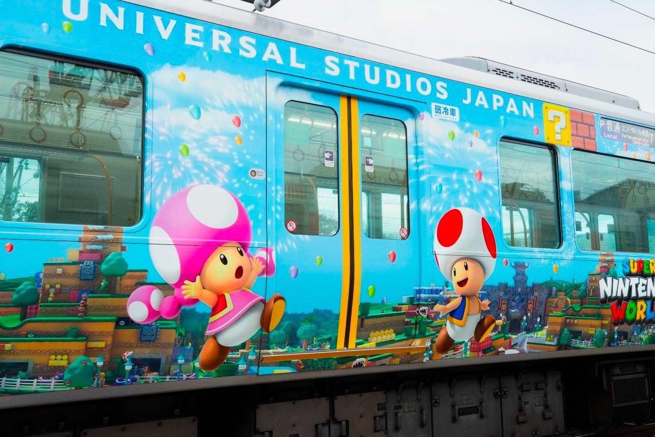 Super Nintendo World 專屬列車正式登場
