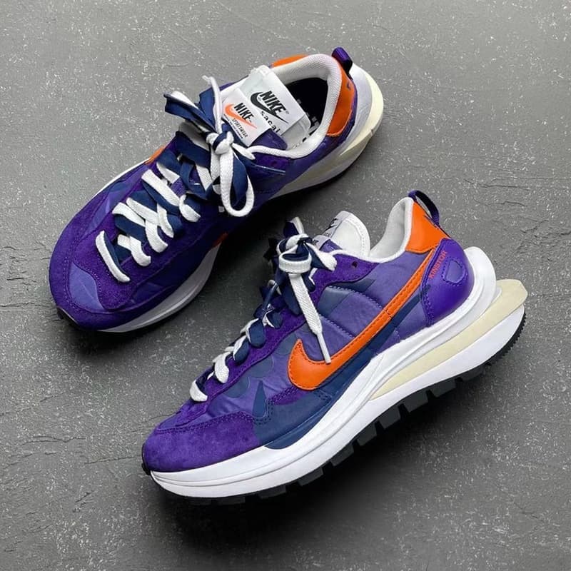 sacai x Nike VaporWaffle 最新聯名配色「Dark Iris」近賞圖輯再曝光