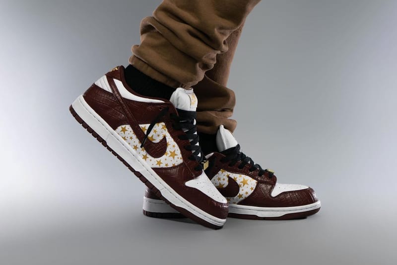 dunk low supreme brown