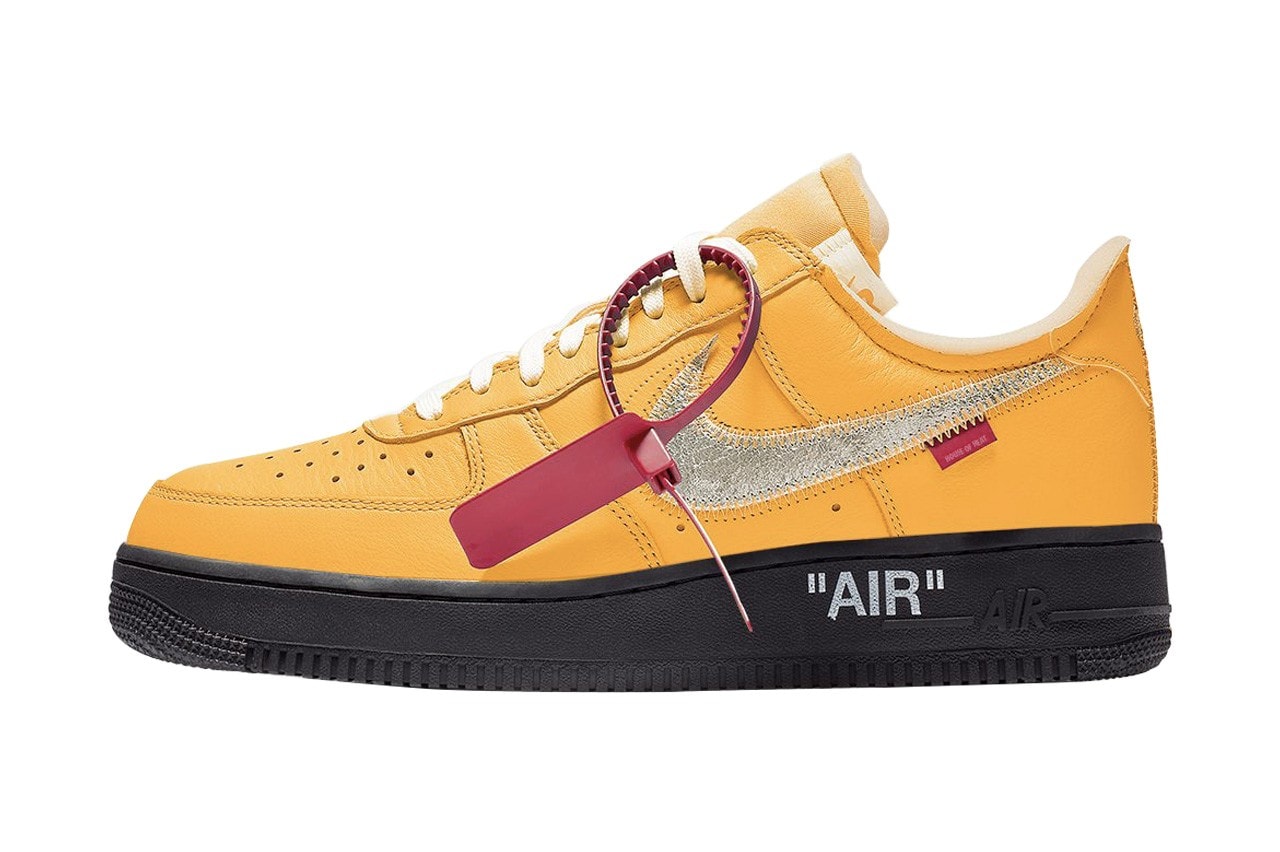 Off-White™ x Nike Air Force 1 全新聯名配色「University Gold」發售情報曝光