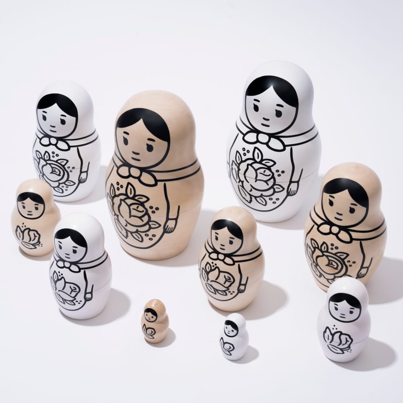 AllRightsReserved 攜手日本藝術家 Noritake 打造 「MATRYOSHKA」原木雕塑