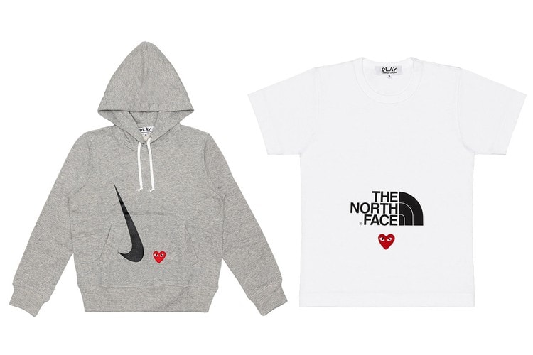 COMME des GARÇONS PLAY 攜手 Nike 和 The North Face 打造最新聯名系列