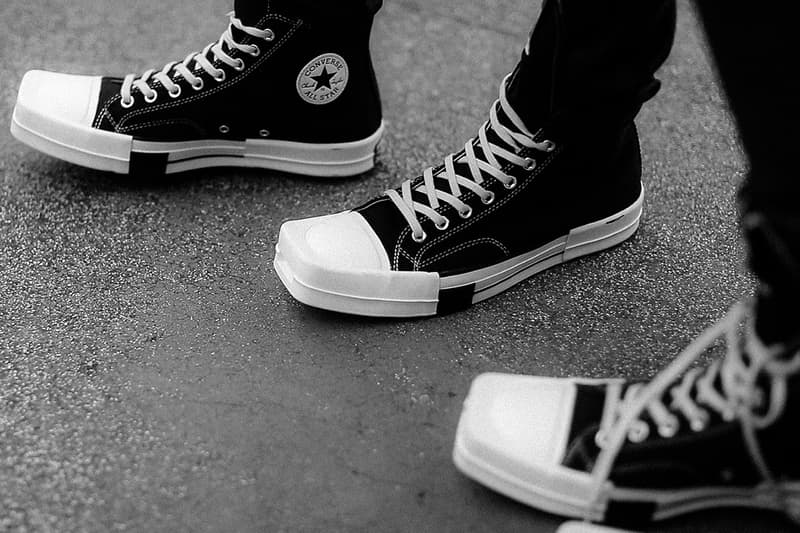 CONVERSE x Rick Owens DRKSHDW 聯名鞋款 TURBODRK Chuck 70 更多細節圖片釋出