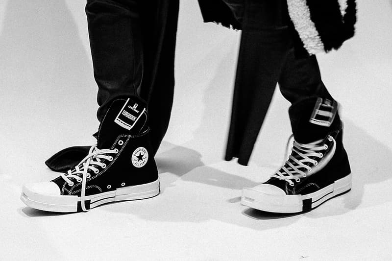 CONVERSE x Rick Owens DRKSHDW 聯名鞋款 TURBODRK Chuck 70 更多細節圖片釋出