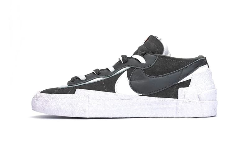 近賞 sacai x Nike Blazer Low 最新配色「Dark Grey」細節圖輯