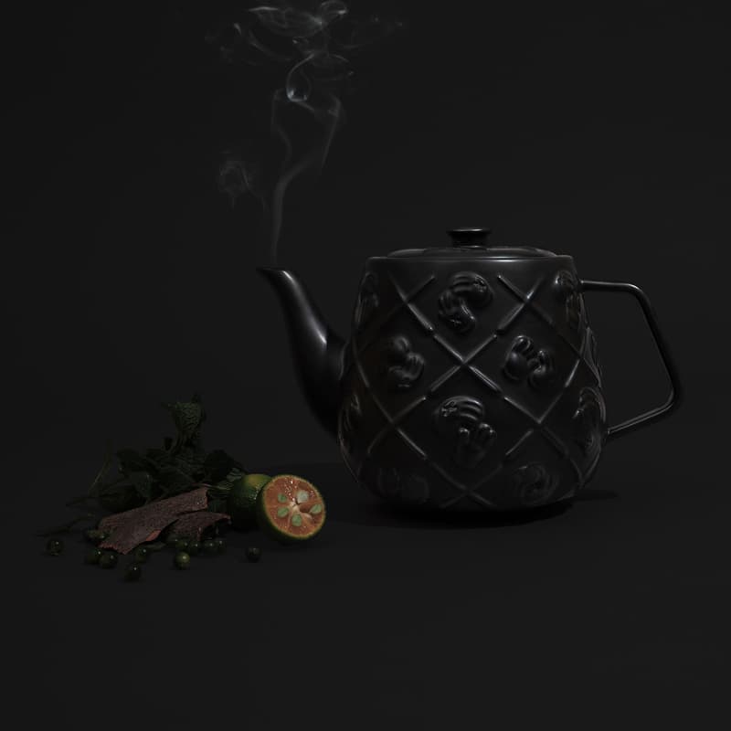 AllRightsReserved 追加 KAWS「XX」陶瓷茶壺黑魂版本