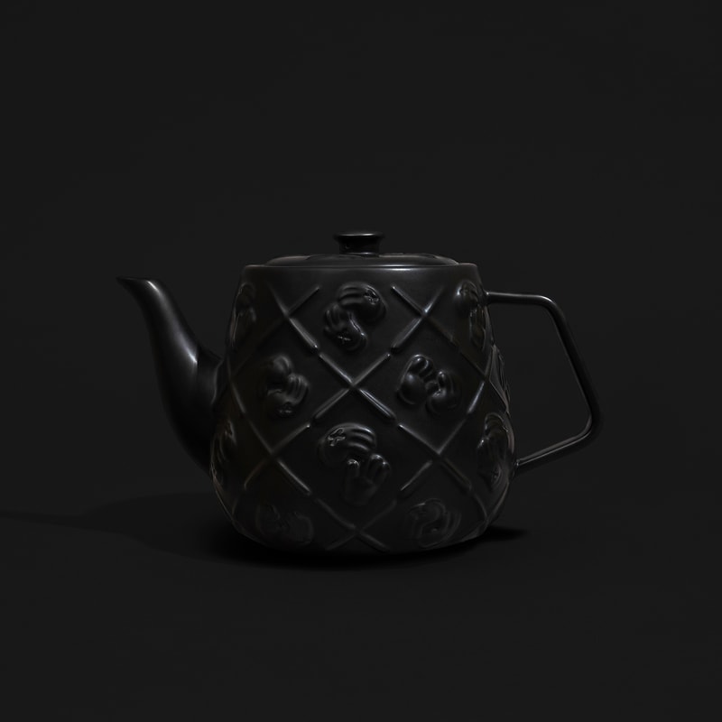 AllRightsReserved 追加 KAWS「XX」陶瓷茶壺黑魂版本
