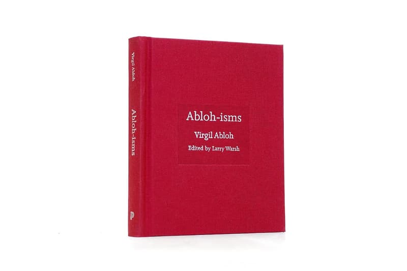 Virgil Abloh 全新書籍《Abloh-isms》現已開放預購