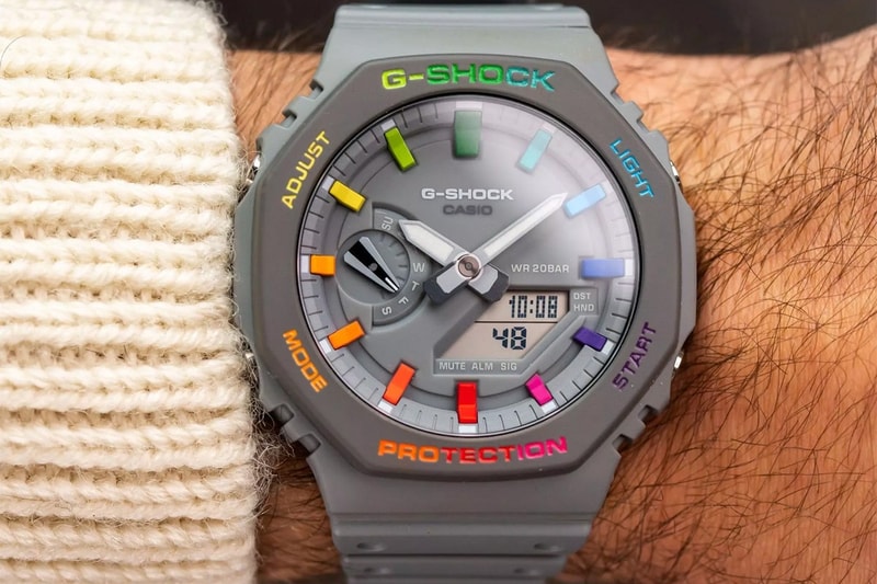 The Dial Artist 打造兩款全新「彩虹」樣式 G-Shock GA-2100 定製錶款