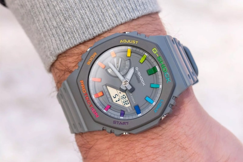 The Dial Artist 打造兩款全新「彩虹」樣式 G-Shock GA-2100 定製錶款