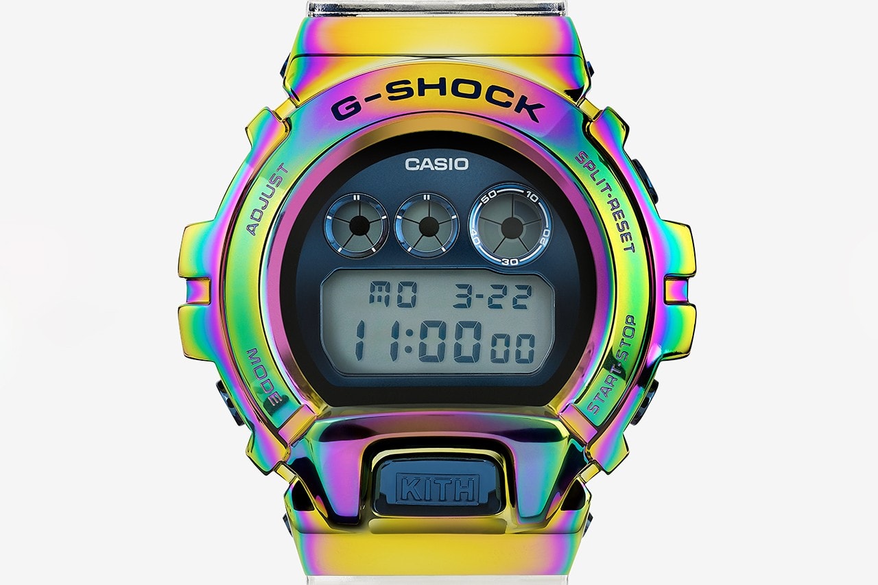 KITH x G-Shock GM-6900 全新聯乘虹彩金屬錶款發佈