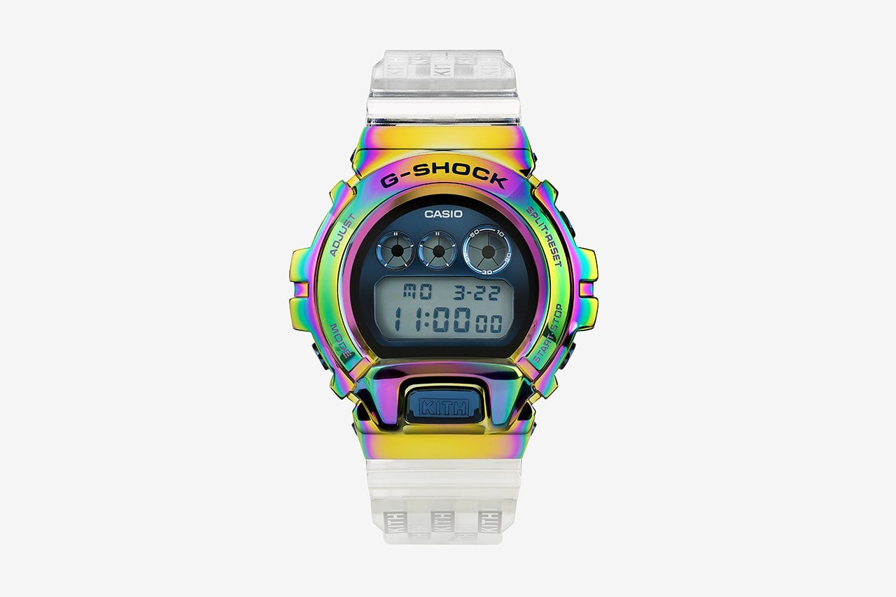 KITH x G-Shock GM-6900 全新聯乘虹彩金屬錶款發佈
