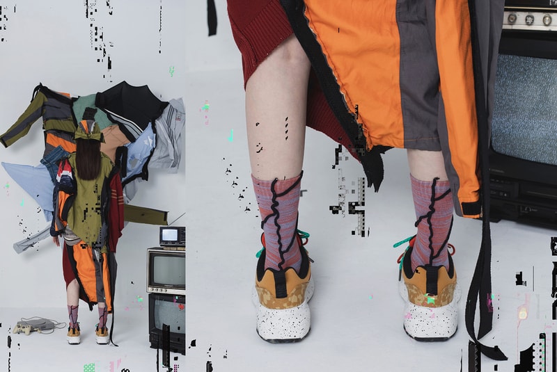 nozzle quiz 最新春夏系列「GLITCH」Overlock Stitch 襪履系列正式登場
