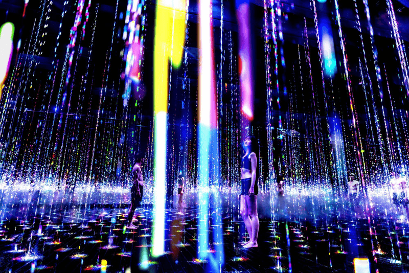 teamLab 打造全新「三溫暖」互動式光影藝展 TikTok teamLab Reconnect