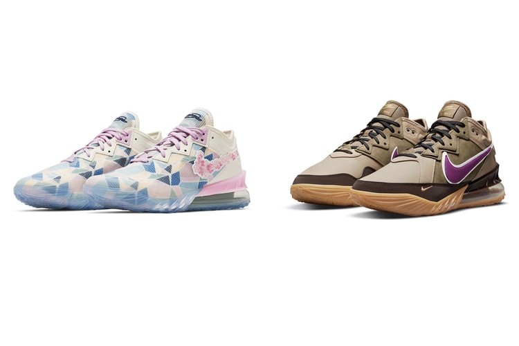 atmos x Nike LeBron 18 Low 最新聯名鞋款「Viotech」、「Sakura」正式登場