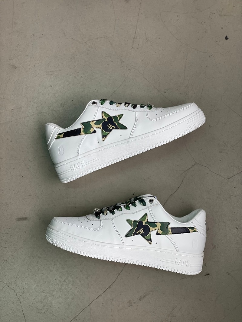 A BATHING APE® 經典鞋款 BAPESTA 迎來多雙 ABC CAMO 全新配色