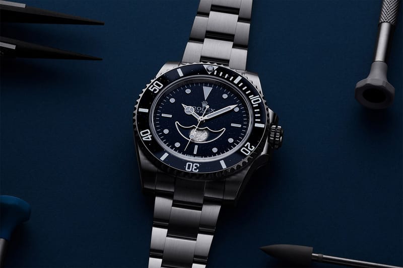 Artisans de Genève 打造全新手雕「月相盤」Rolex Submariner 定製錶款