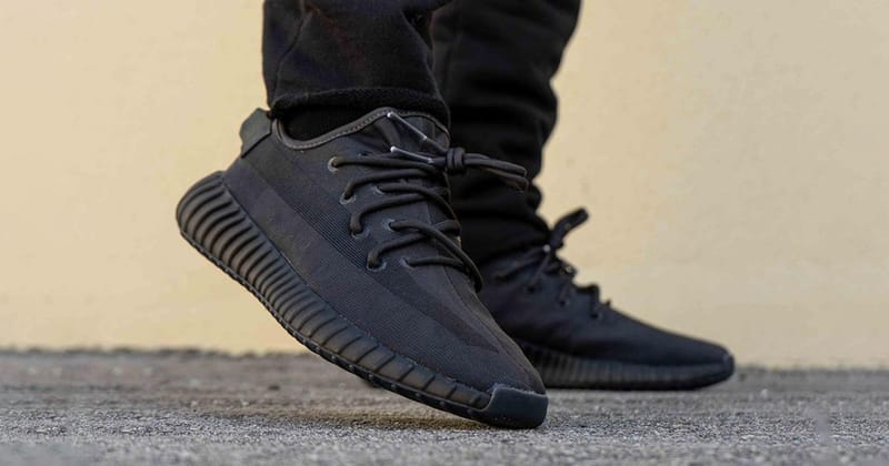 yeezy black on black