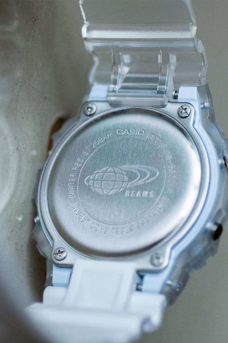 BEAMS x G-Shock 全新聯乘「Clear & White & Crazy」系列錶款發佈