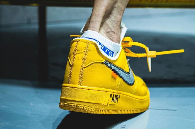 率先預覽 Off-White™ x Nike Air Force 1 最新配色「University Gold」