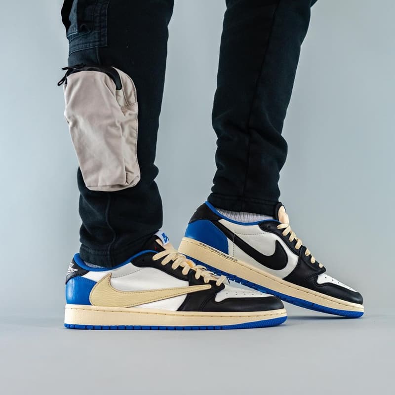 再度近賞 Travis Scott x fragment design x Air Jordan 1 Low 全新聯乘鞋款