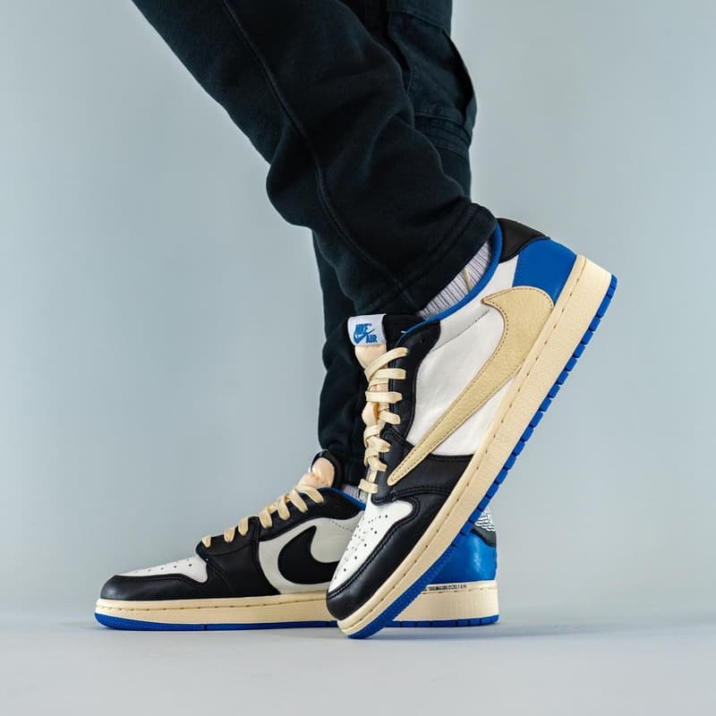 再度近賞 Travis Scott x fragment design x Air Jordan 1 Low 全新聯乘鞋款