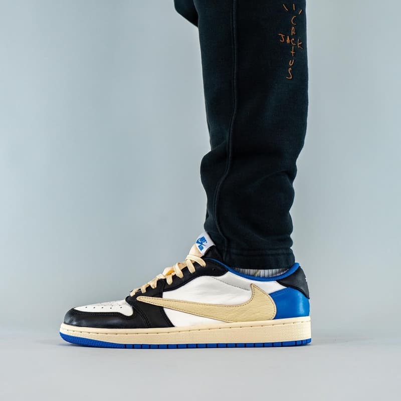 再度近賞 Travis Scott x fragment design x Air Jordan 1 Low 全新聯乘鞋款