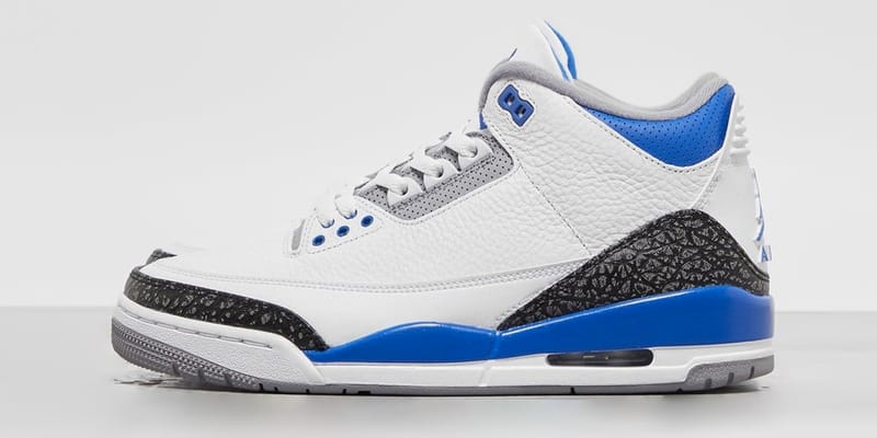 jordans 3 blue and white