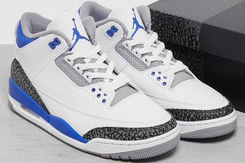 jordans 3 blue and white