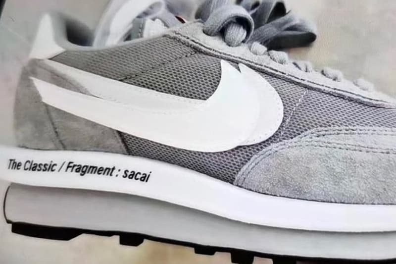 率先預覽 fragment x sacai x Nike LDWaffle 三方聯乘鞋款