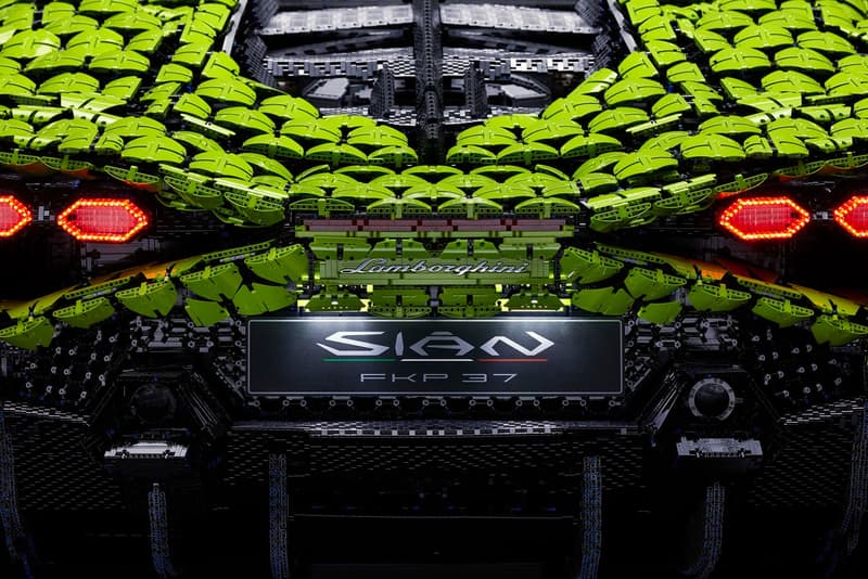 LEGO Technic 實體化 1:1 尺寸 Lamborghini Sián 超跑積木模型