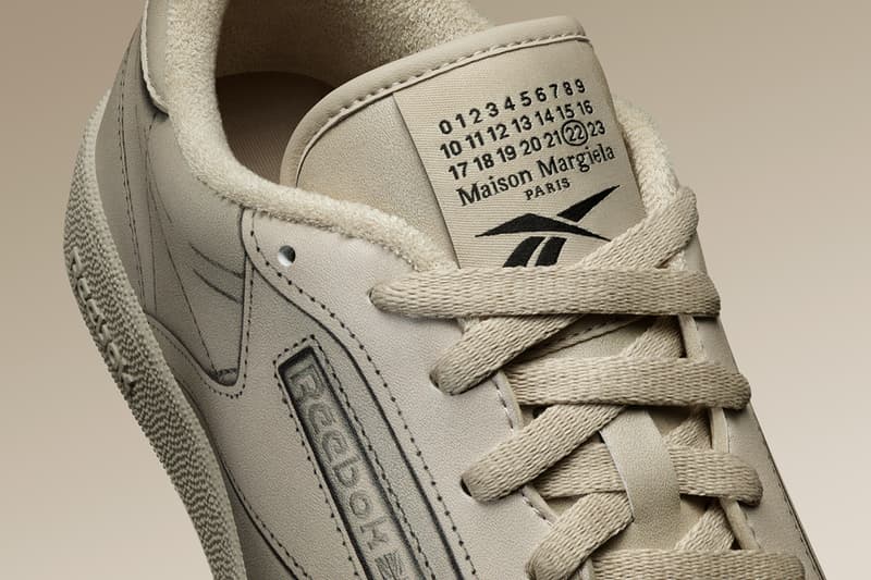 近賞 Maison Margiela x Reebok「Classic Leather Tabi」、「 Club C」全新配色「Natural Beige」