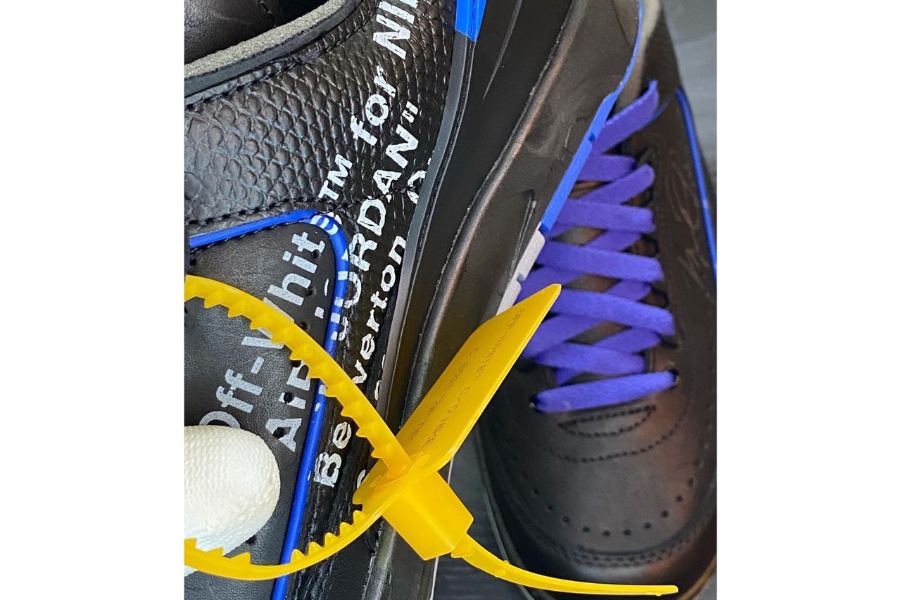 率先近賞 Off-White™ X Air Jordan 2 Low 黑藍配色聯名鞋款