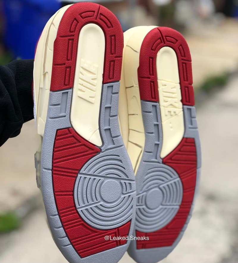 近賞 Off-White™ x Air Jordan 2 Low 白紅配色清晰圖輯