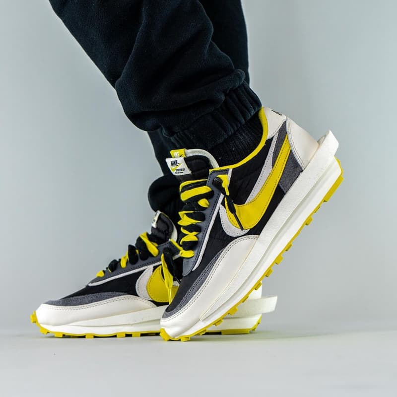 再次近賞 UNDERCOVER x sacai x Nike LDWaffle「Bright Citron」三方聯乘鞋款