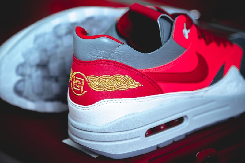 HYPEBEAST 完整近賞 CLOT x Nike Air Max 1 最新配色「K.O.D. Solar Red」