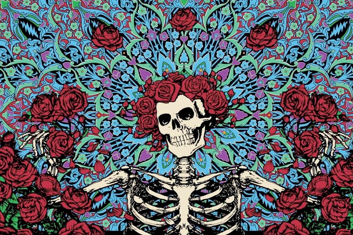 Grateful Dead 與他們的「骷髏玫瑰」如何開啓嬉皮士們的致幻藝術？