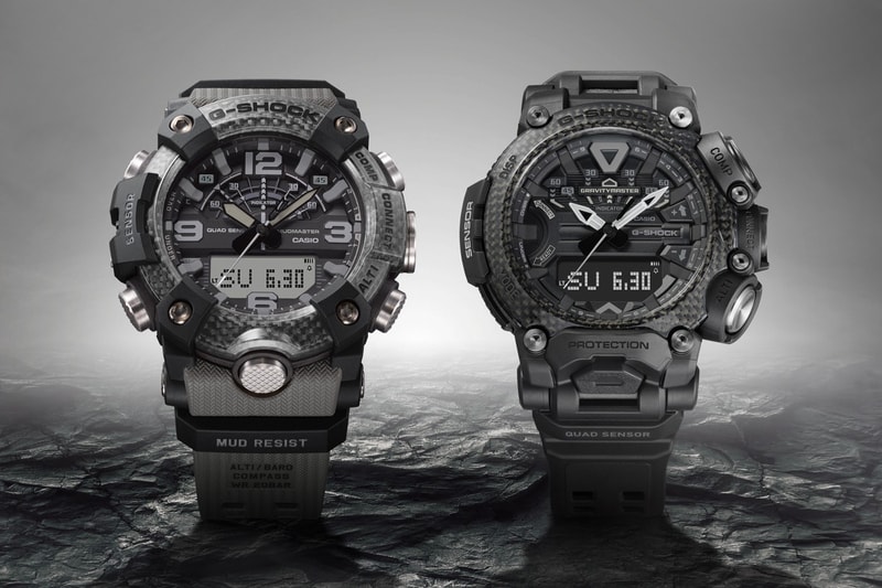 G-Shock 推出全新碳纖維物料 Mudmaster、Gravitymaster 錶款