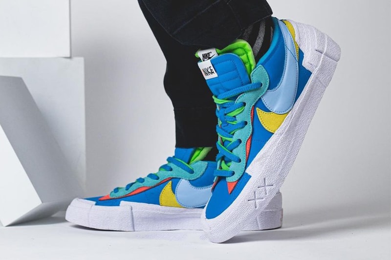 KAWS x sacai x Nike Blazer Low 三方聯乘鞋款上腳圖輯