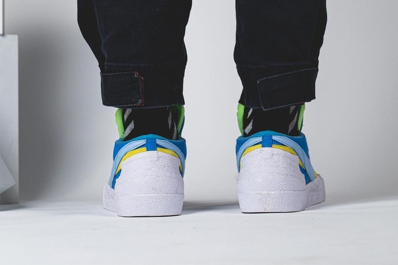 KAWS x sacai x Nike Blazer Low 三方聯乘鞋款上腳圖輯