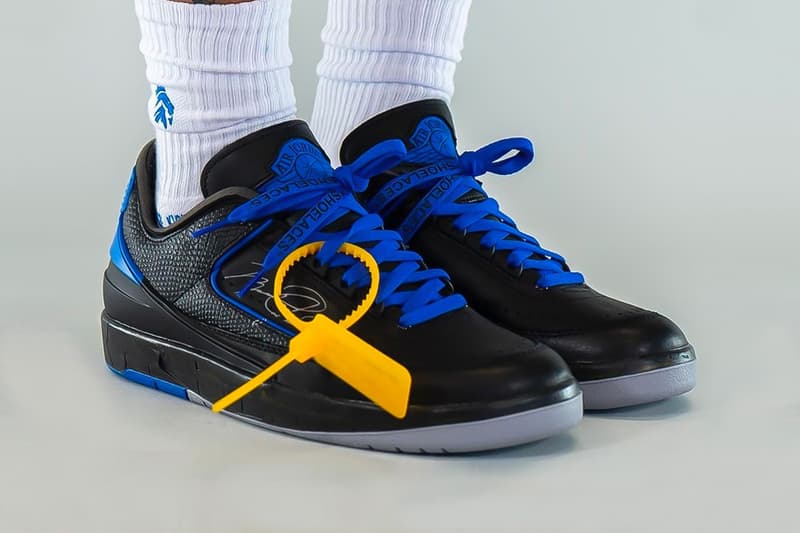 近賞 Off-White™ x Air Jordan 2 Low「Black/Blue」聯名鞋款上腳圖輯