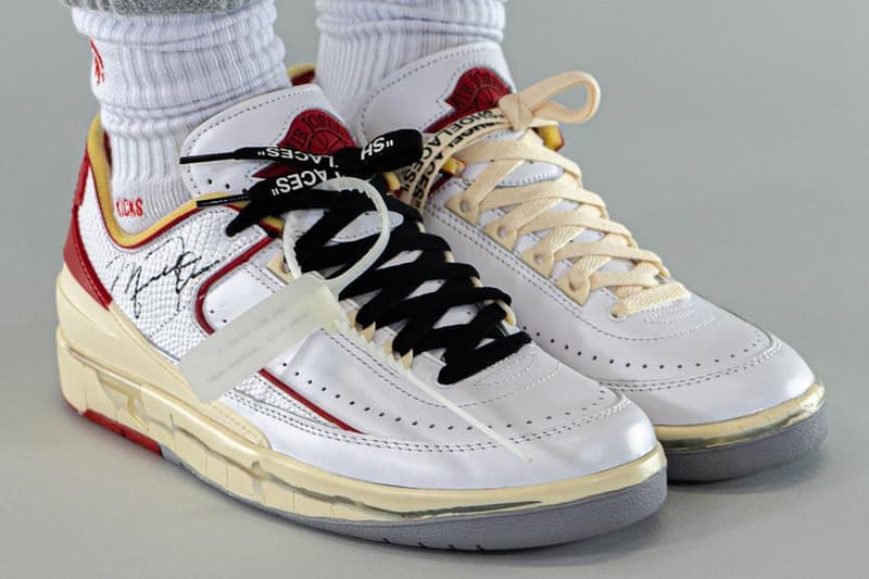 近賞 Off-White™ x Air Jordan 2 Low 白紅配色聯名鞋款上腳圖輯