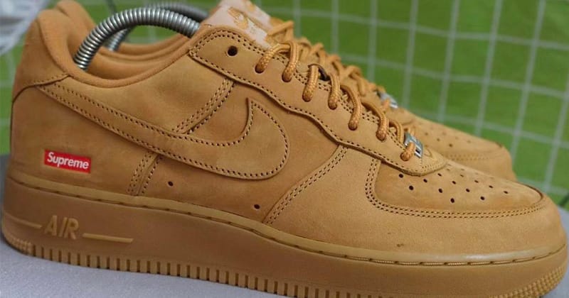 Supreme x Nike Air Force 1 最新配色「Wheat」率先曝光| HYPEBEAST