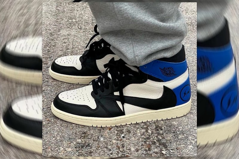 Travis Scott x fragment design x Air Jordan 1 High 三方聯名 Sample 鞋款意外曝光