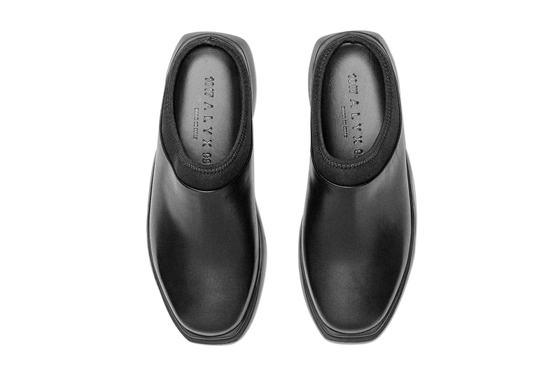1017 ALYX 9SM 最新「Mono Mule」皮革穆勒鞋正式上架